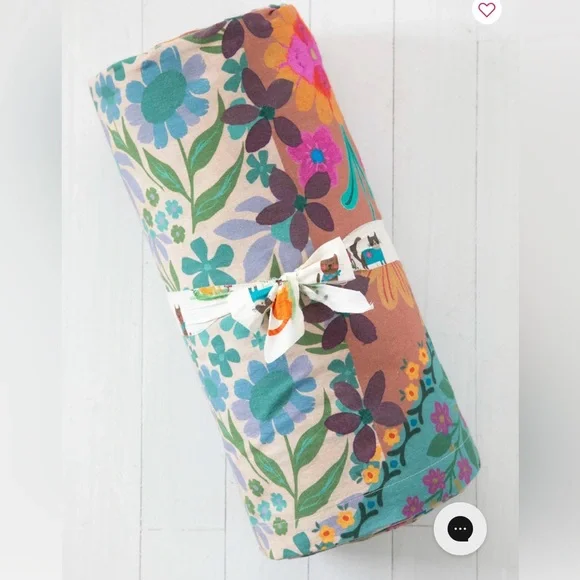 NWT Folk Flower Patchwork Sheet Set - Picture 2 of 6